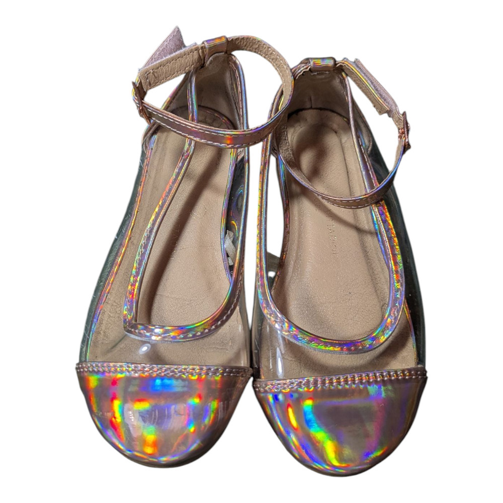 ADRIENNE VITTADINI - Girls Shoes - Size 12 -Ankle Strap- Color Changing Toes